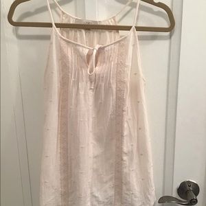 Loft Pink Eyelet Camisole